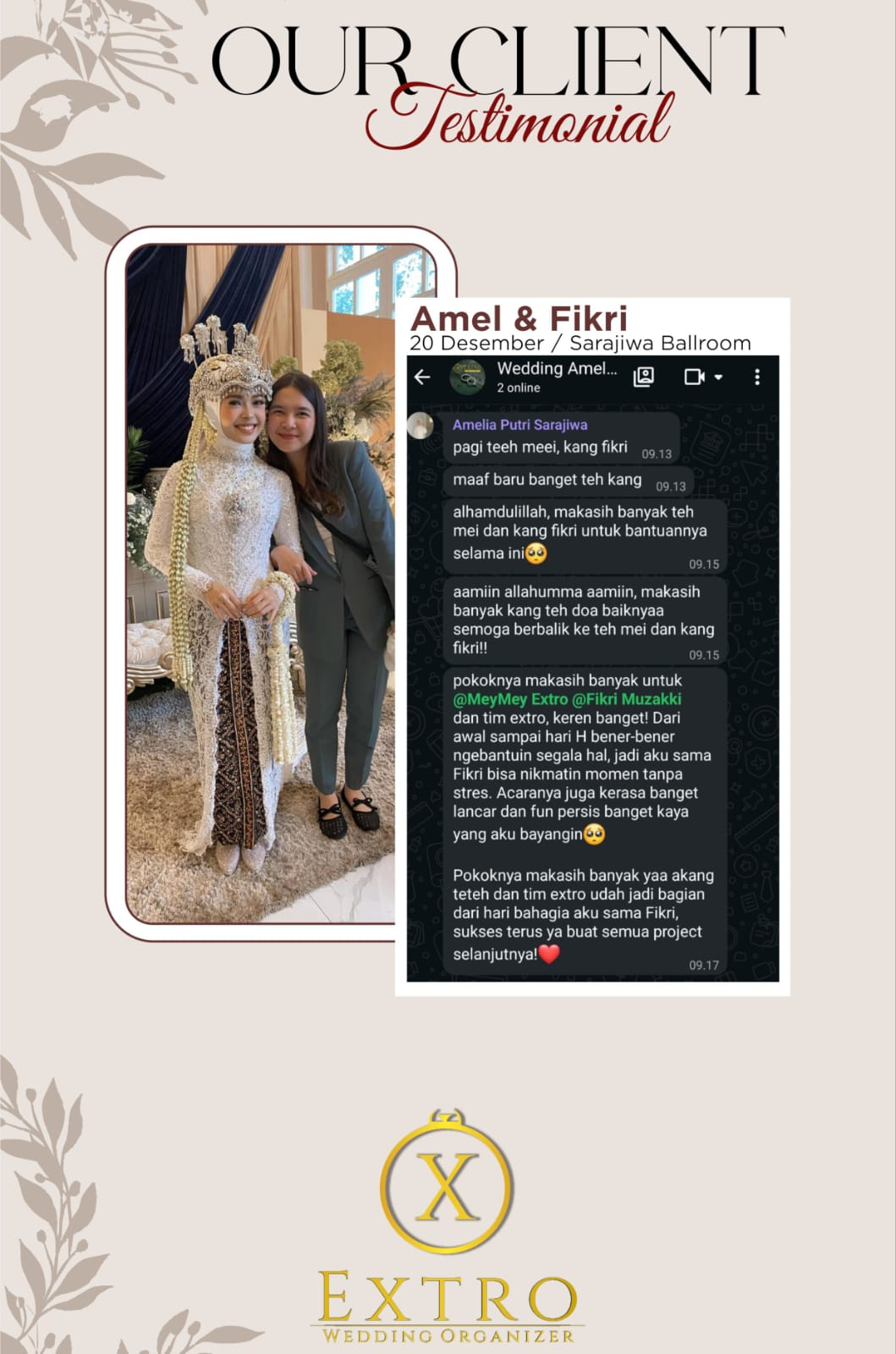 Testimoni Amel & Fikri