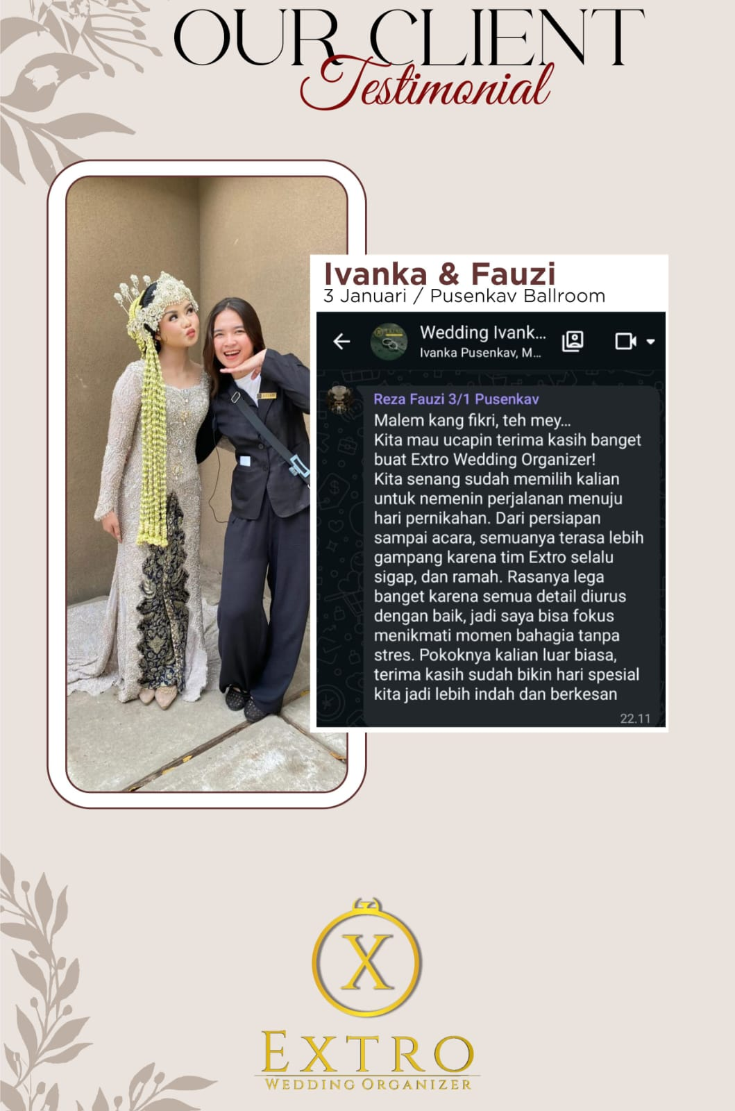 Testimoni Ivanka & Fauzi