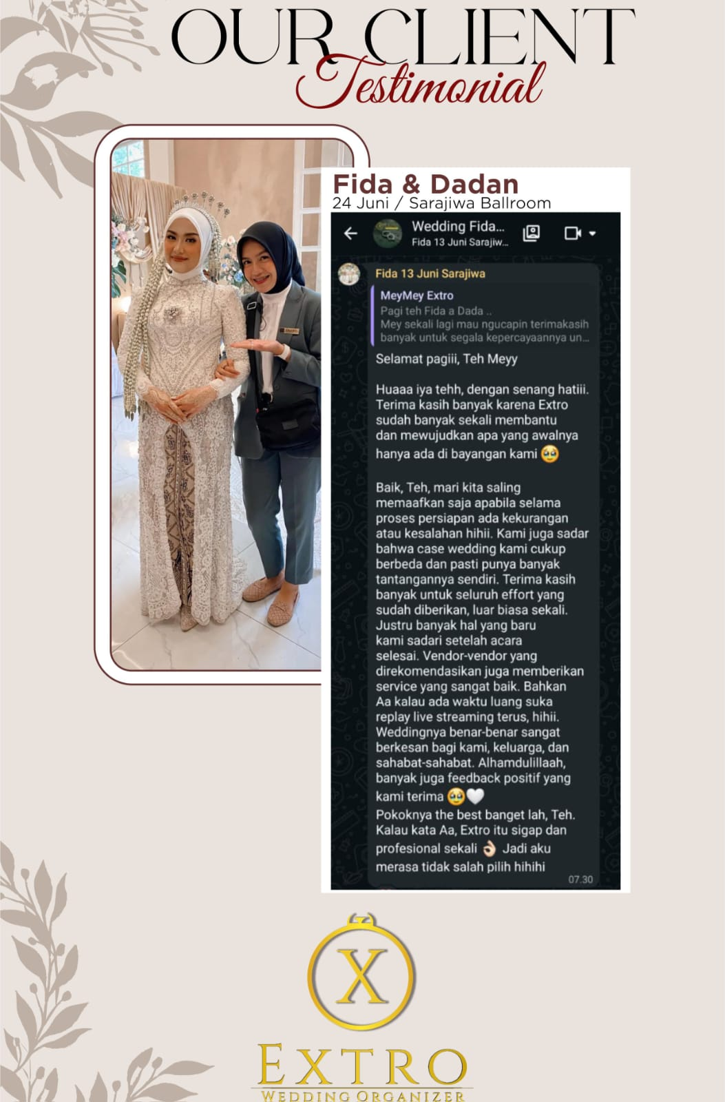 Testimoni Fida & Dadan